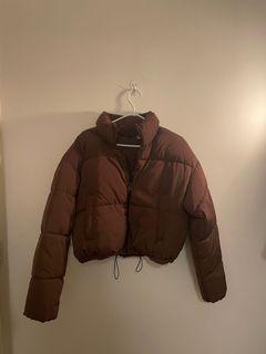 Brown Puffer jacket by H&m