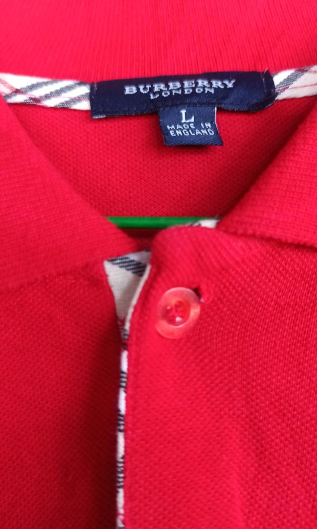 BURBERRY LONDON LONG SLEEVE POLO T 
