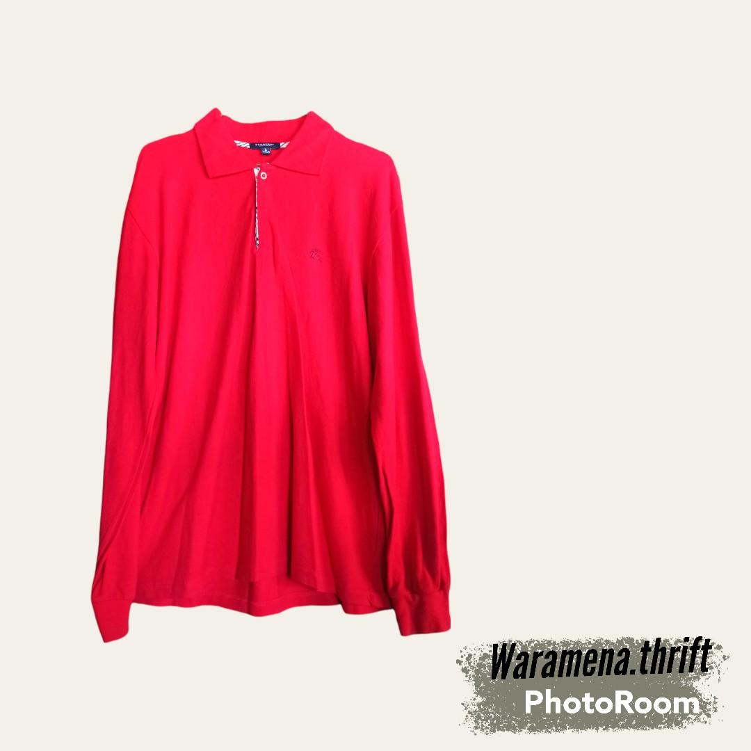 BURBERRY LONDON LONG SLEEVE POLO T 