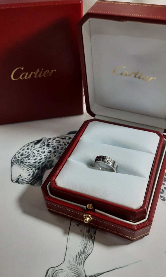 Cartier Love Ring Size 48 Women s Fashion Jewelry Organizers Rings on Carousell