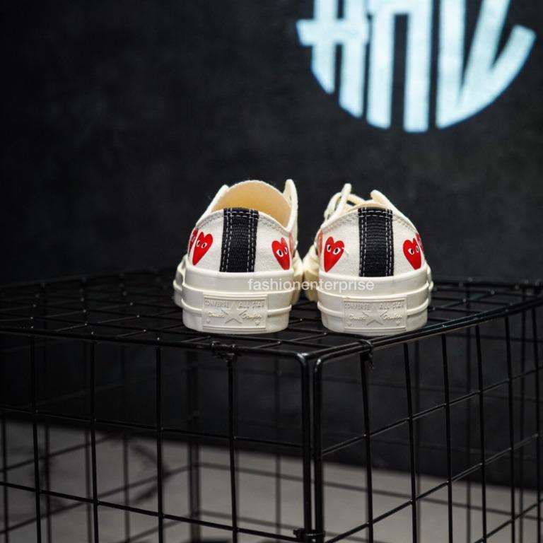 Cdg play hot sale converse review
