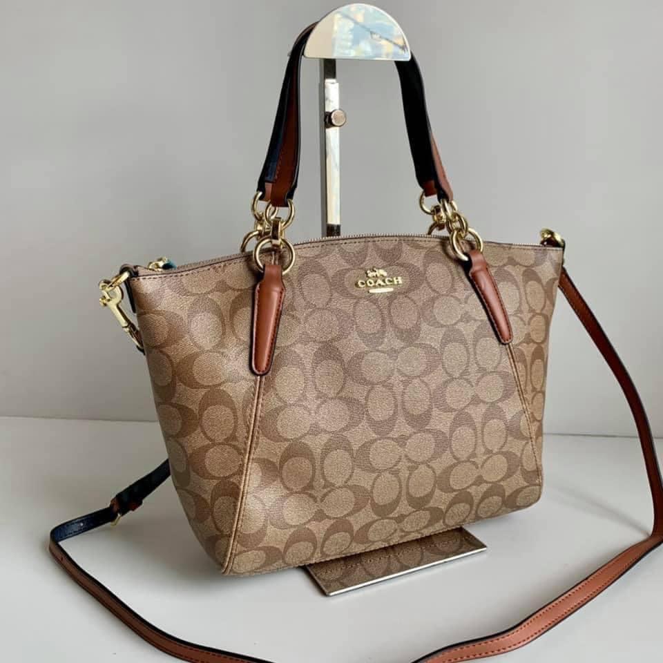 Coach Kelsey Satchel in Signature Canvas Women s Fashion Bags