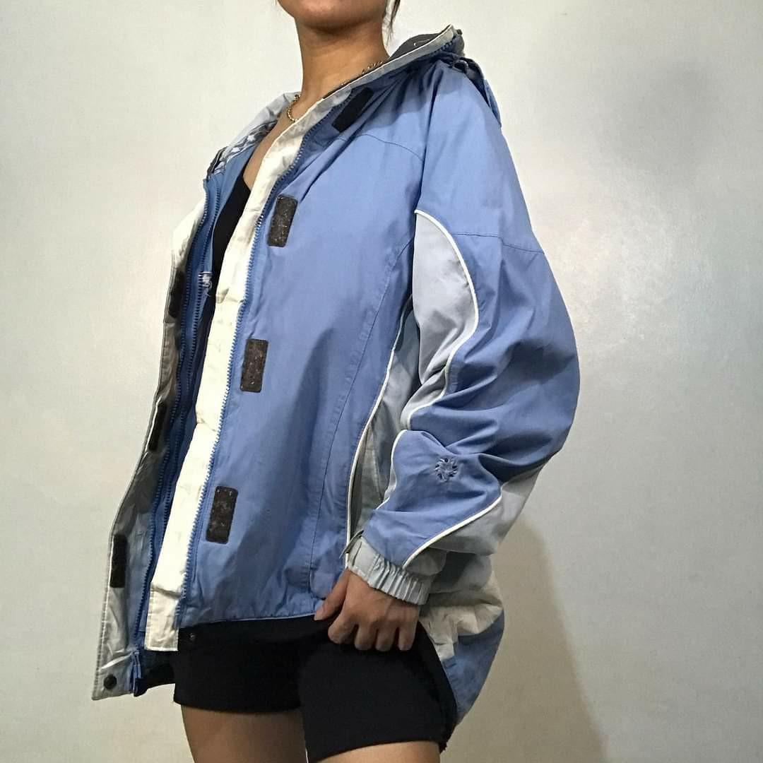 Light blue columbia jacket best sale