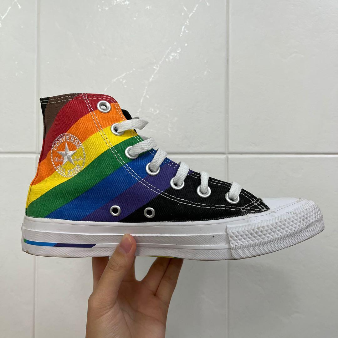 converse rainbow fashion sneakers