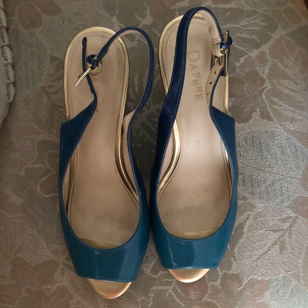 Daphne Jelly Transparent Wedges Women Heels, Women's Fashion, Footwear ...