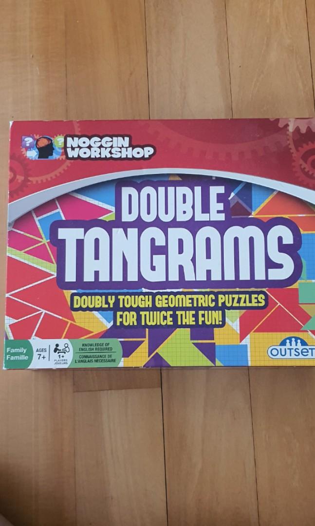 Double tangrams (Category: Board Games & Puzzles) located in Singapore. Submitted by 456465 (Listing ID 1131600530, Image 2). Description: my son doesn't interest on it. condition good..