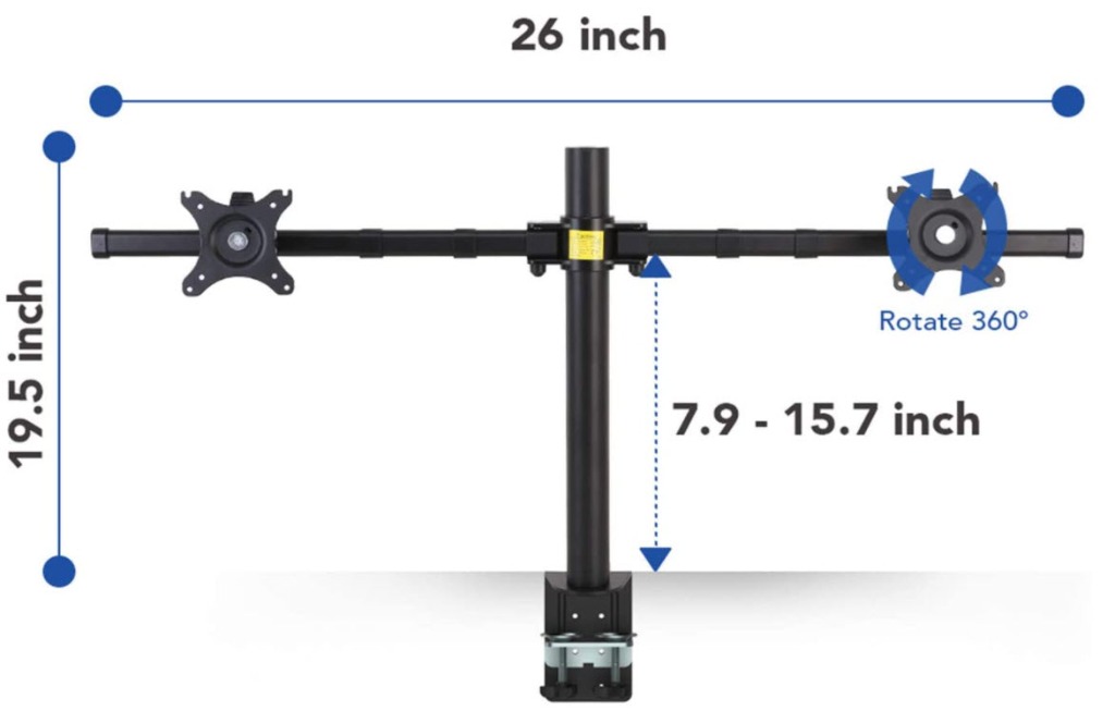 Dual Monitor Arm Fleximount, Computers & Tech, Desktops on Carousell