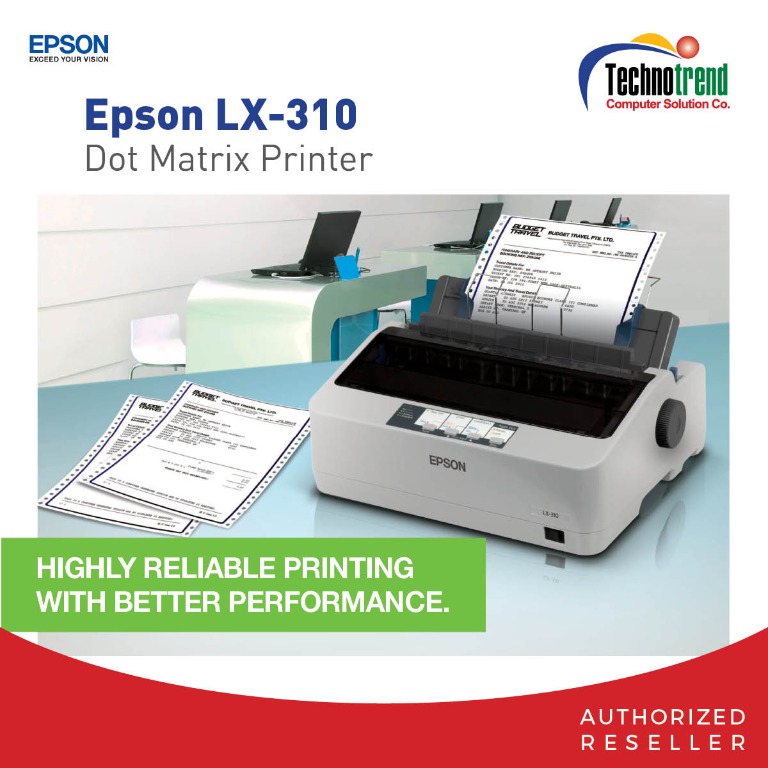Epson Lx 310 Dot Matrix Printer Computers And Tech Printers Scanners And Copiers On Carousell 0768