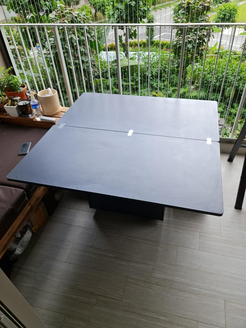 Foldable hydraulic dining table coffee table, Furniture & Home Living, Furniture, Tables & Sets ...