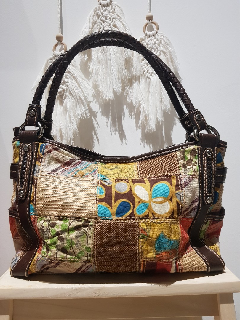 Patchwork shoulder bag outlet