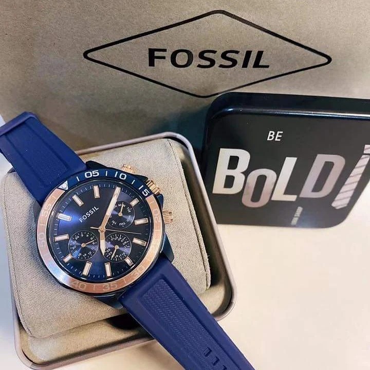 Fossil watch blue strap store