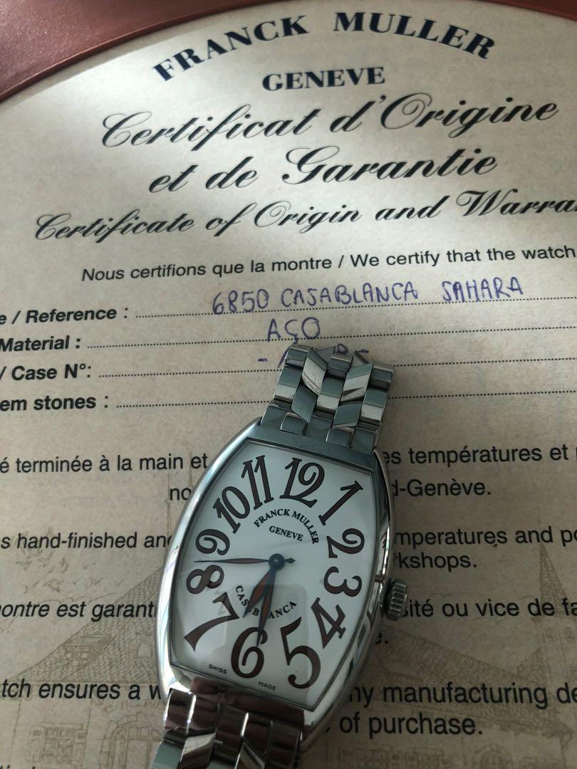 Franck muller casablanca sahara on sale