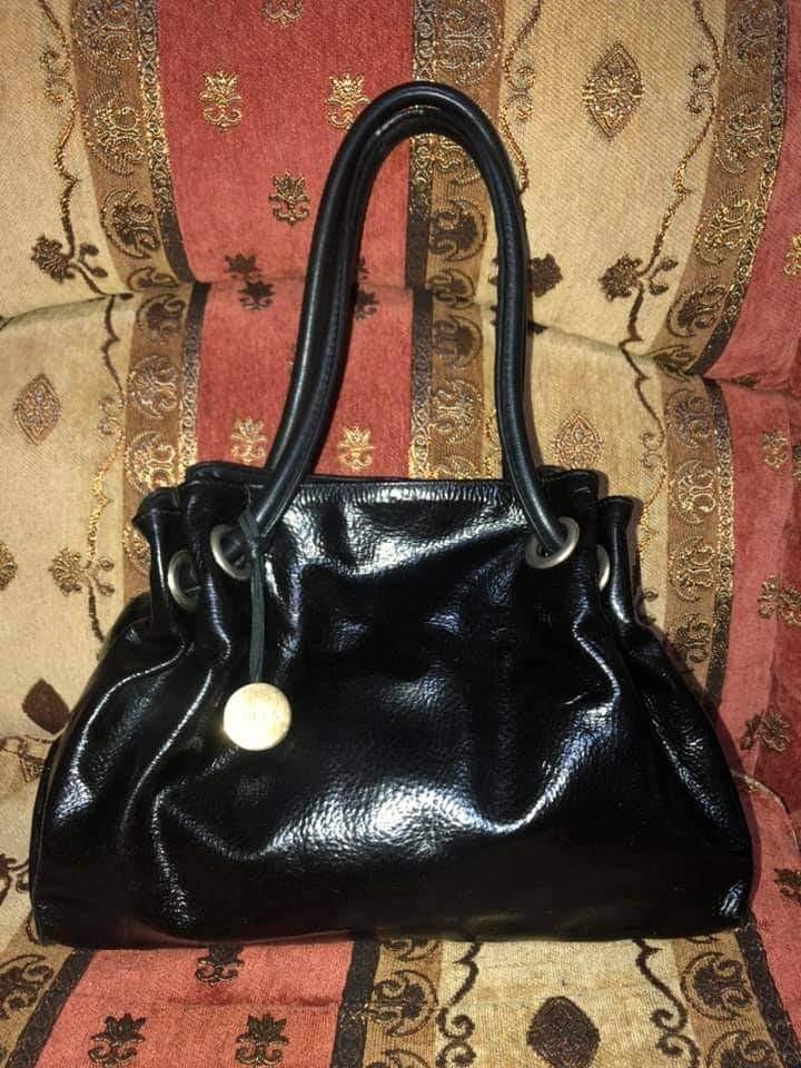 Furla patent leather bag deals