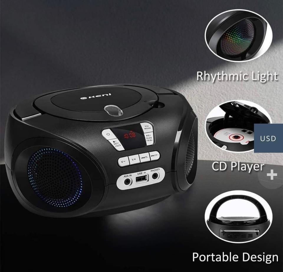 G Keni radio cd player boomboxes portable speakers with FM USB
