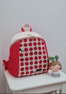 Handmade Haversack / Backpack - red