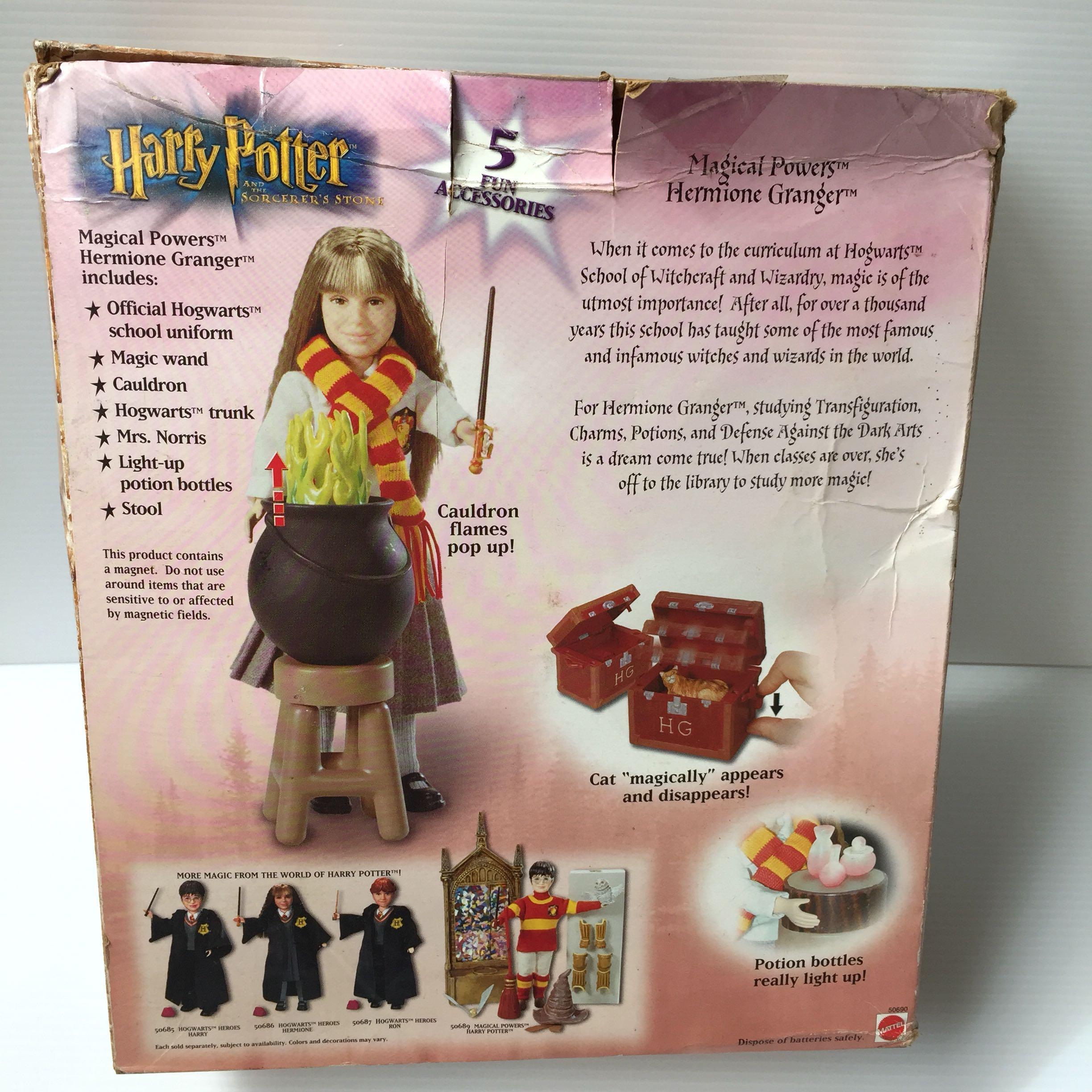 New Harry Potter Sorcerer´s Stone Magical Powers Hermione Granger Figure  2001 海外 即決-