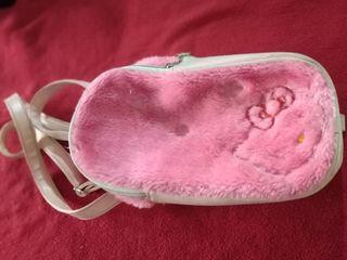 Hello Kitty Shoe Bag With Strap. As Is. Length 11" Width 5.5" Thickness 4" Strap Length 23.5"