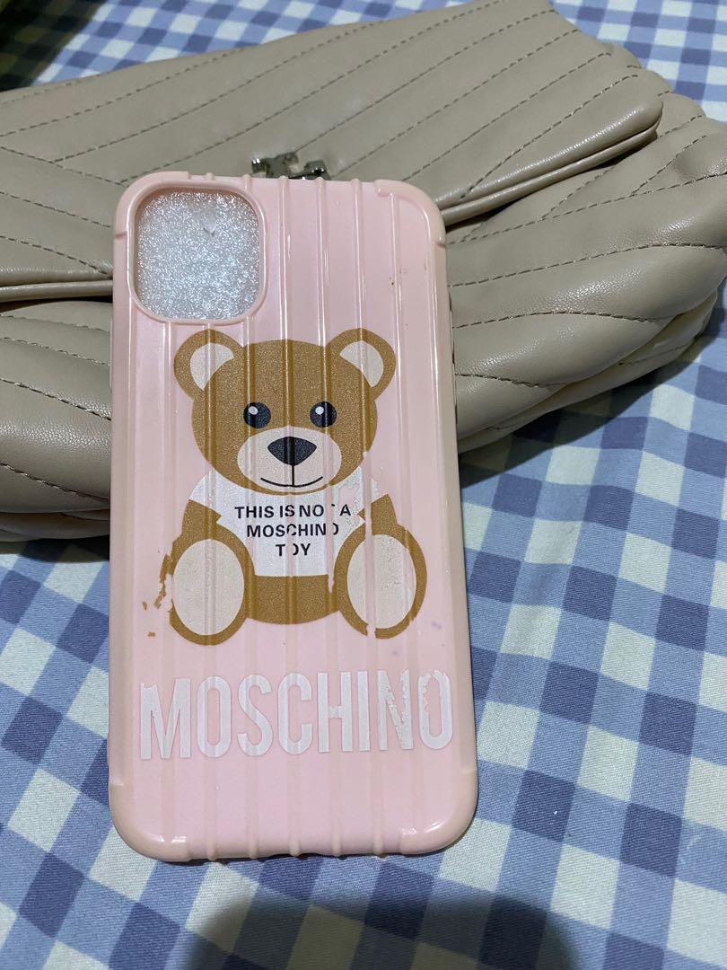 Moschino Iphone 12 Pro Max Phone Case Blue Logo IPhone 12 Pro Case