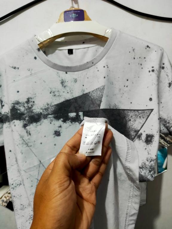 Kaos Amuse One Ok Rock 10th Anniversary Putih Bercak Hitam