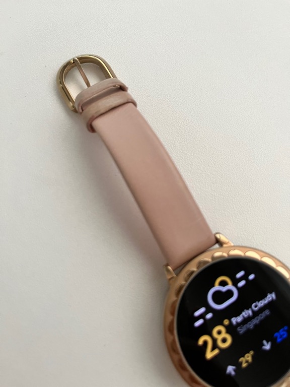 Blush leather shop scallop smartwatch 2