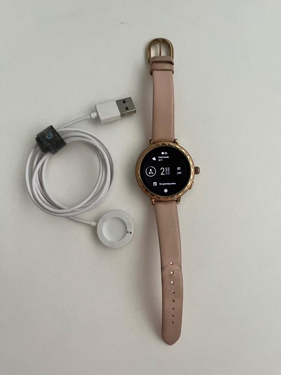 Blush leather scallop smartwatch 2 outlet