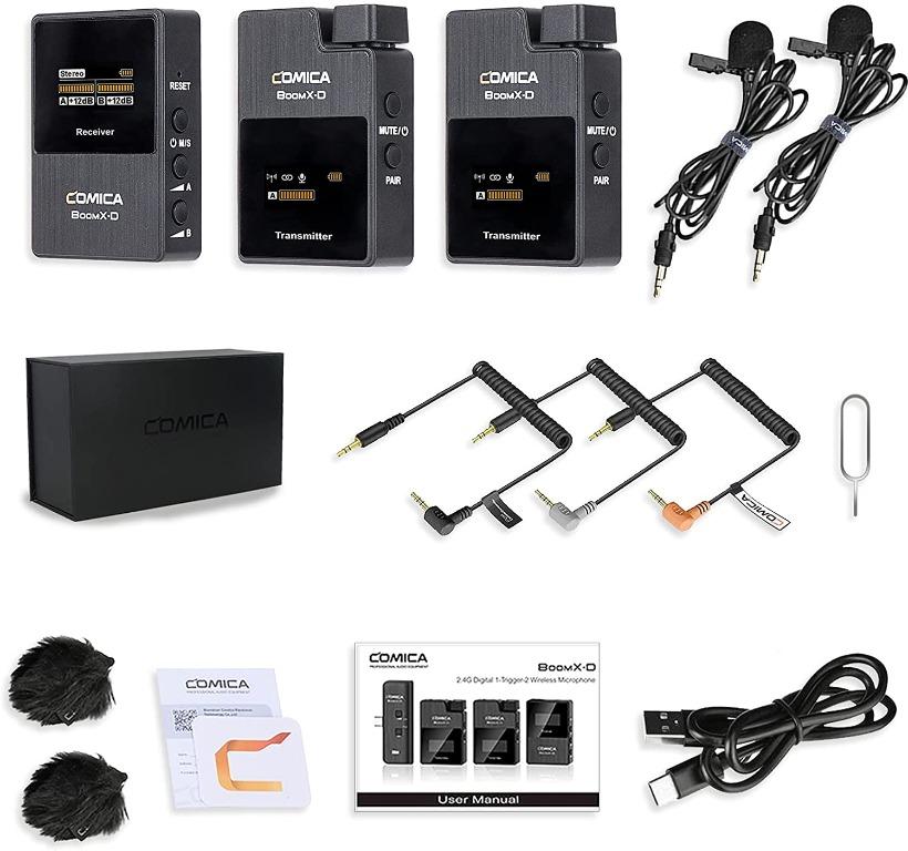 セール Comica BoomX-D D2 2.4G Wireless Lavalier Microphone System