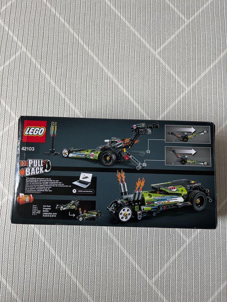 Lego technic dragster on sale hot rod instructions