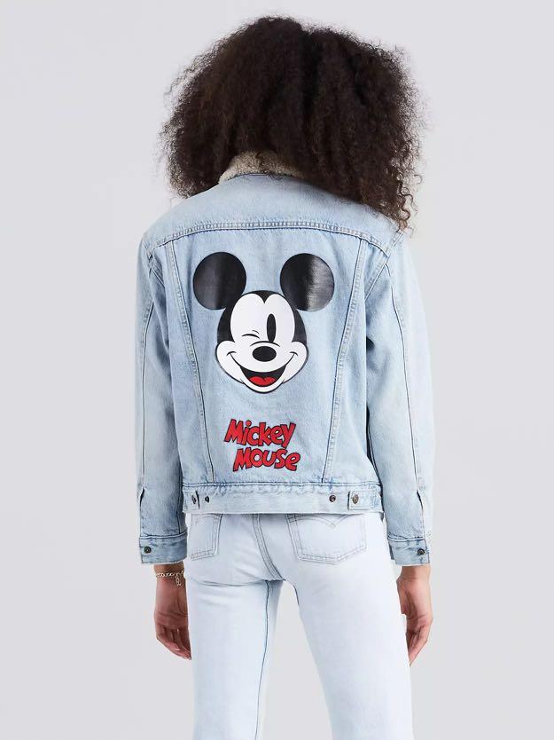 Levis x Disney Mickey Mouse Ex-Boyfriend Sherpa Trucker Jacket, Women's  Fashion, Coats, Jackets and Outerwear on Carousell