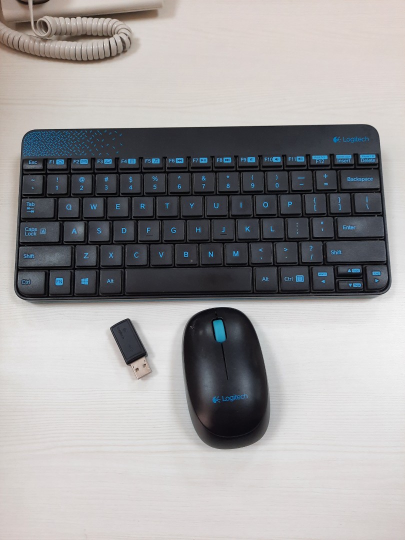 Logitech K240 Wireless Keyboard & Mouse Combo, Original Second ...