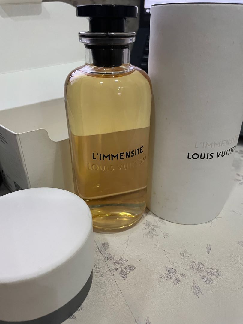 Louis vuitton EDP Men's perfume- L' Immensité, Beauty & Personal Care,  Men's Grooming on Carousell