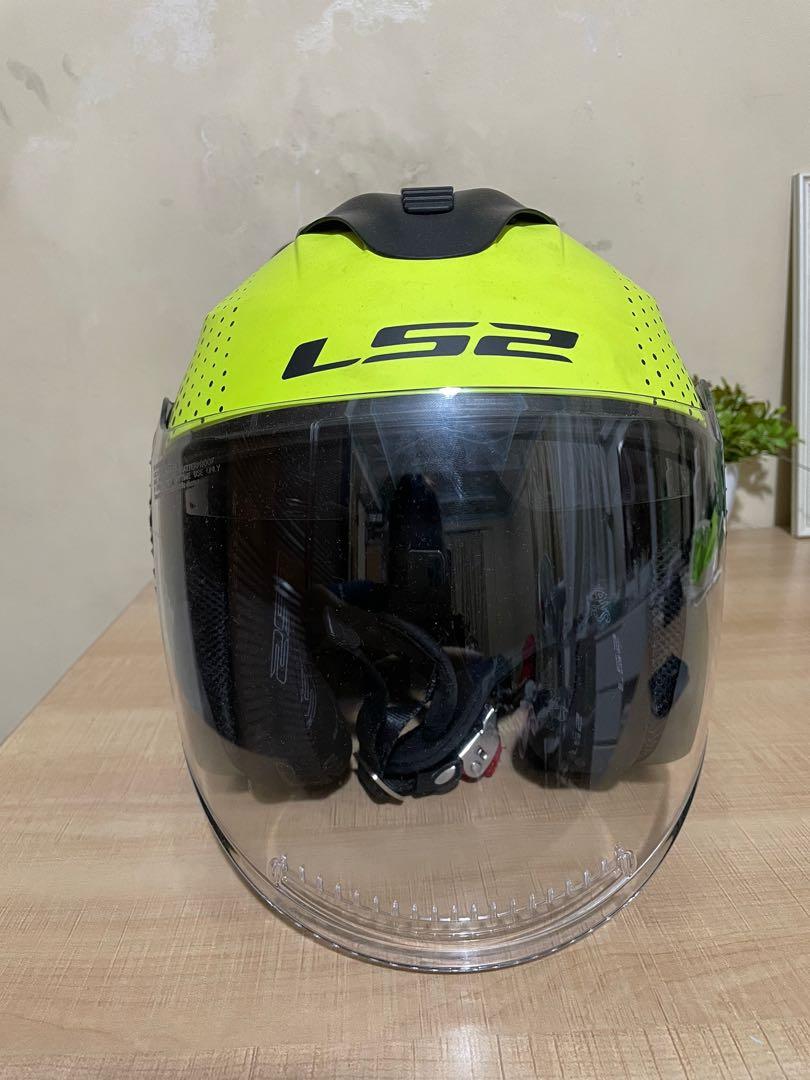Ls2 neon deals green helmet