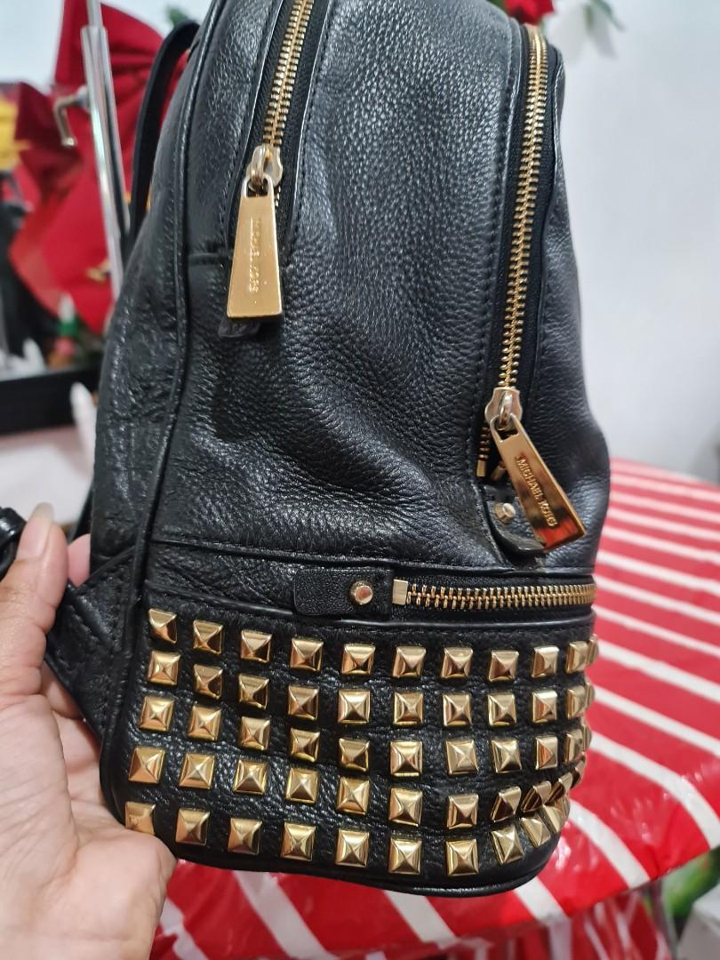 Michael kors rhea 2025 zip medium backpack black
