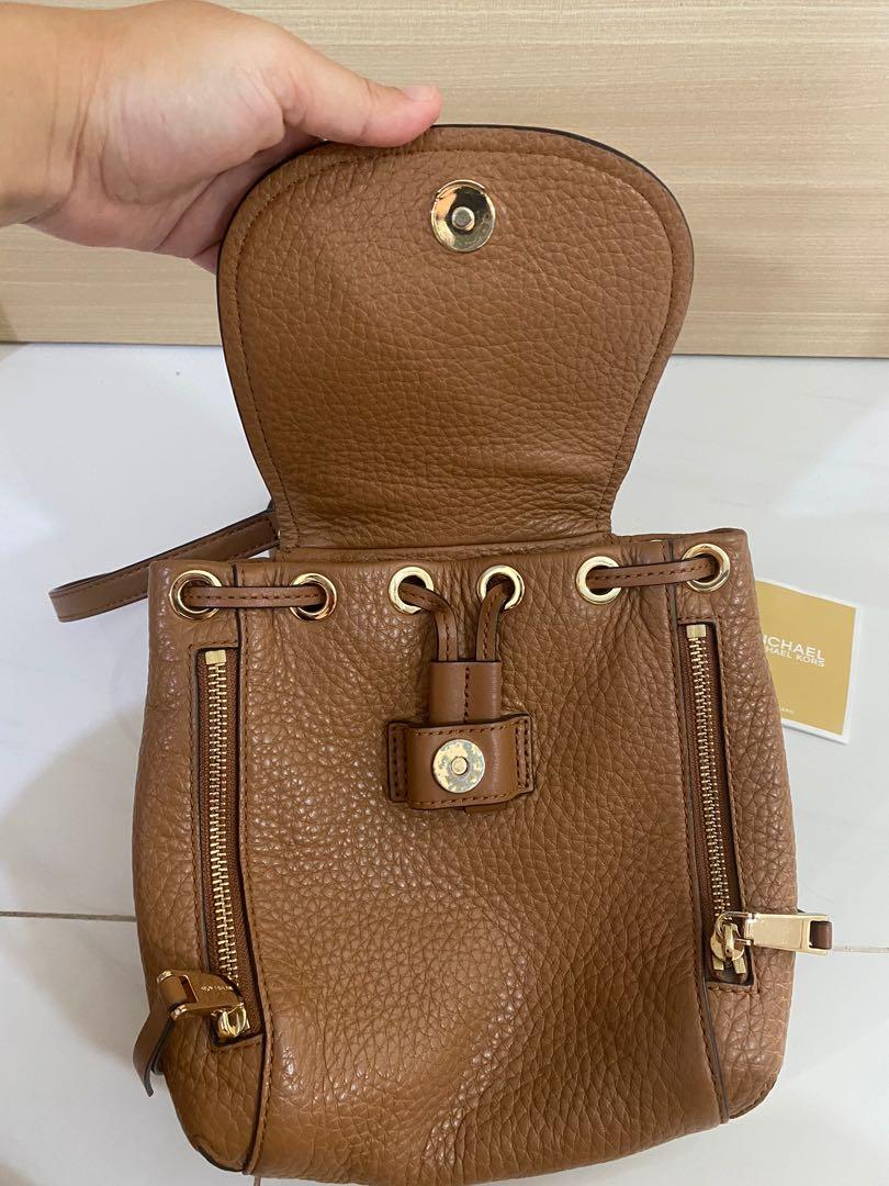 Michael Kors VIV extra small pebbled leather backpack, Women's Fashion