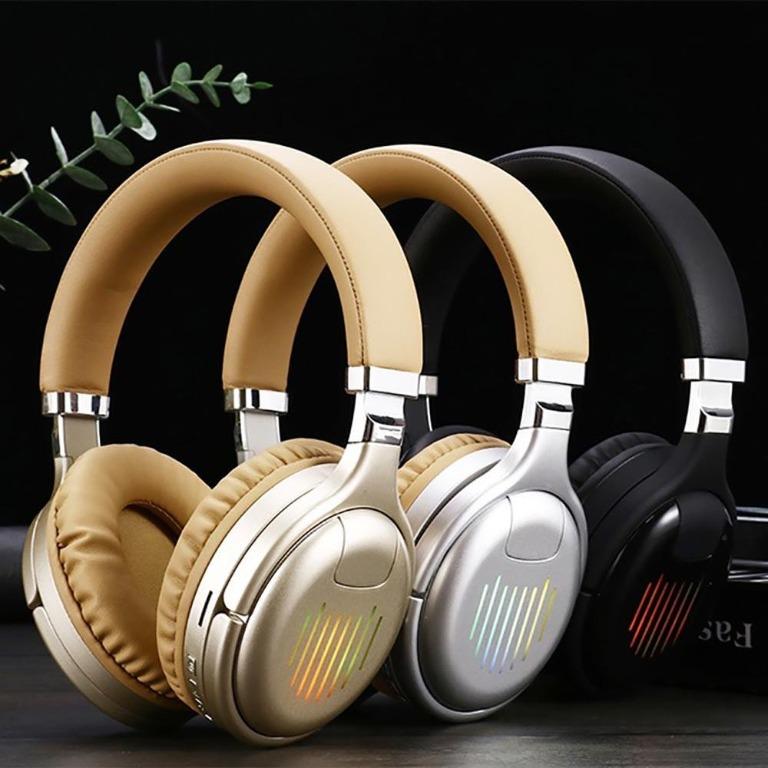 MOXOM MX WL14 Wireless V5.0 LED Light Effect Neon Beats Headphone