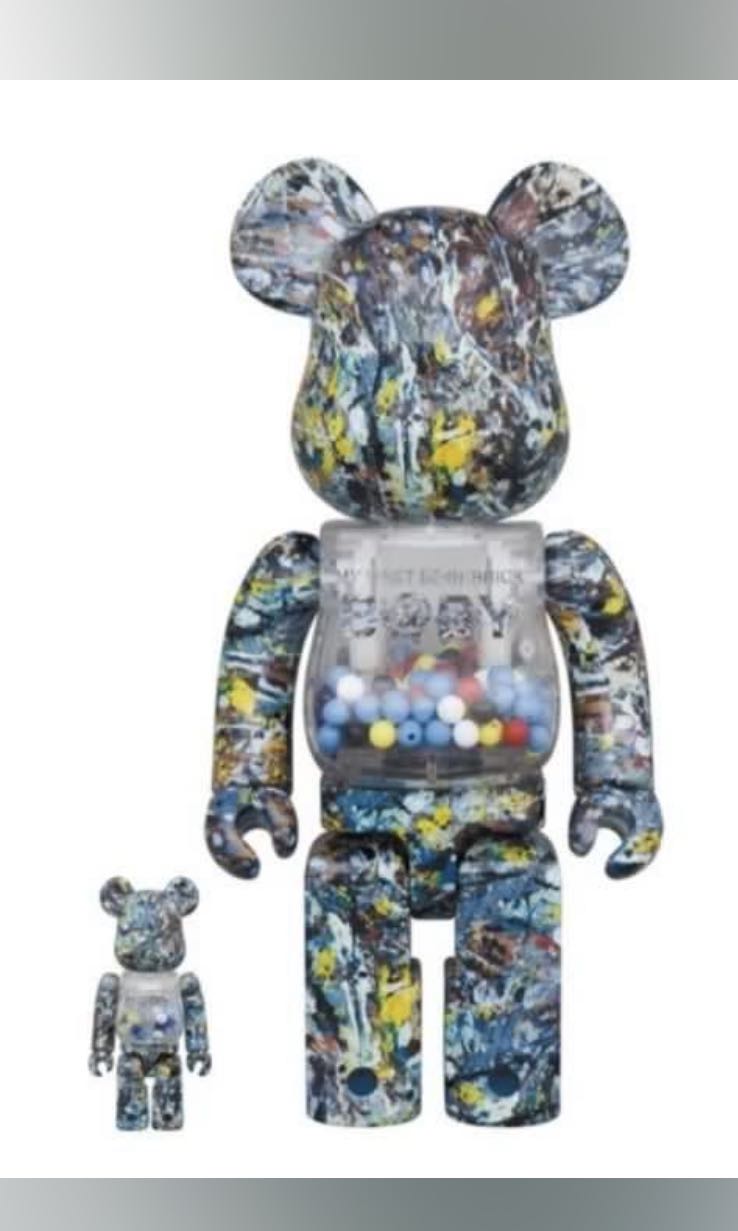 My first bearbrick baby Jackson pollock studio ver . 400%&100