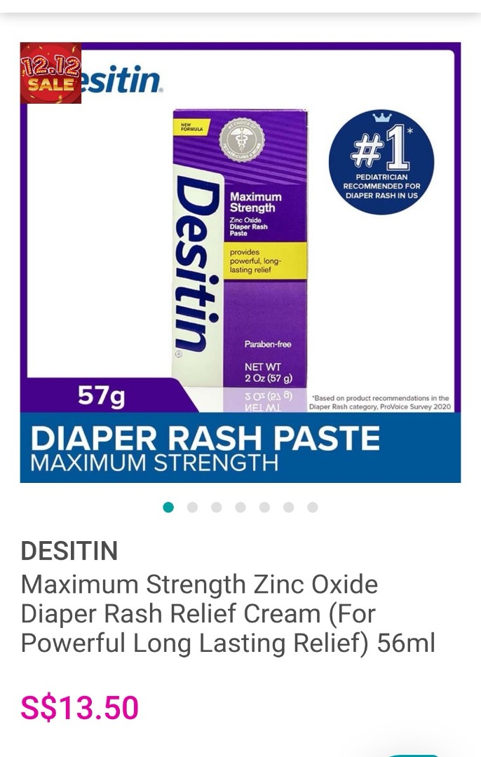 Nappy cream Desitin, Babies & Kids, Bathing & Changing, Diapers & Baby