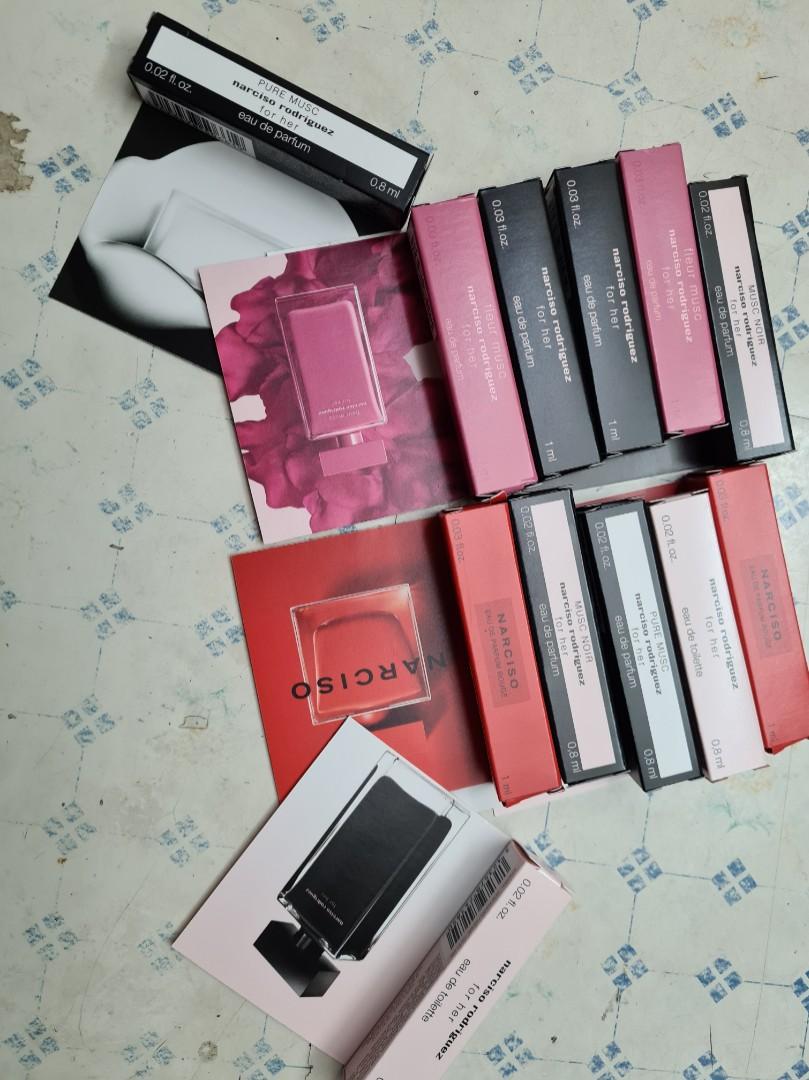 Narciso Rodriguez Perfume Mini 0.8mL Samples, Beauty & Personal Care