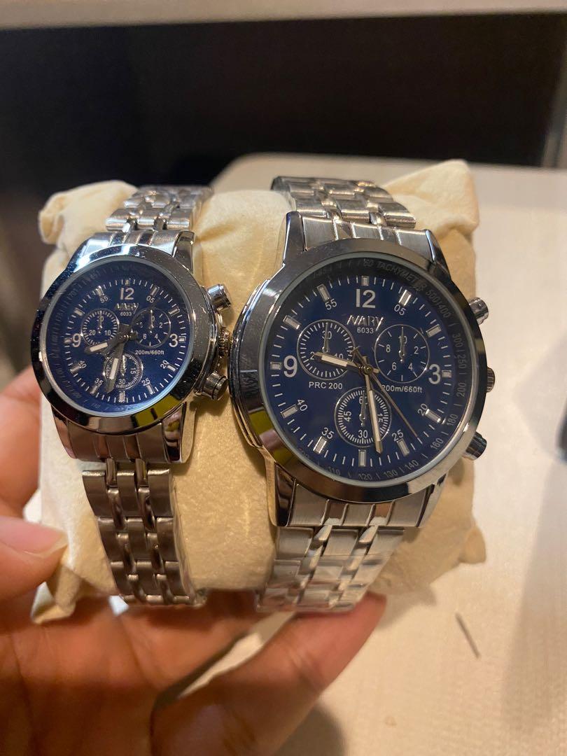 NARY Watches Jam Tangan SET Men Women FREE 1 Watches Gelang