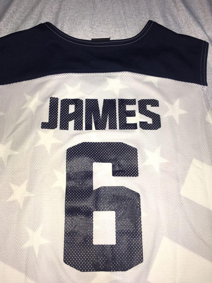 LeBron James Team USA 2012 London Olympics White Nike Authentic Jersey