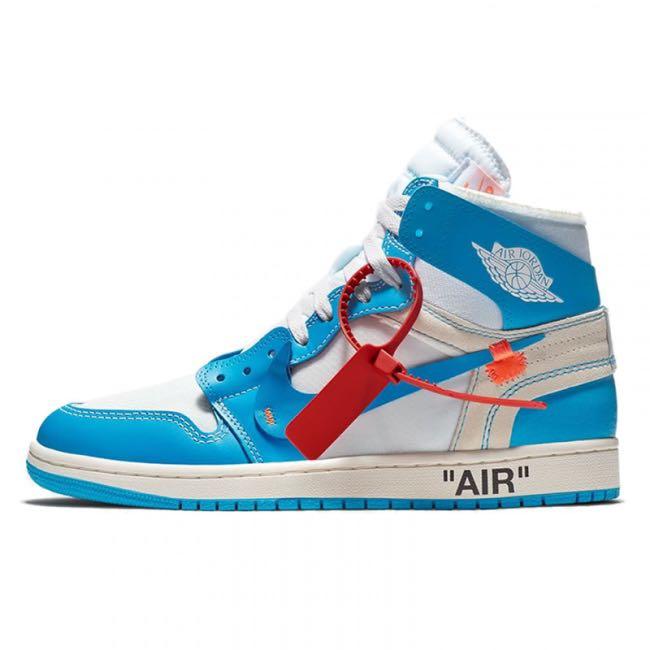 J1 off white UNC UA, Men's Fashion, Footwear, Sneakers on Carousell