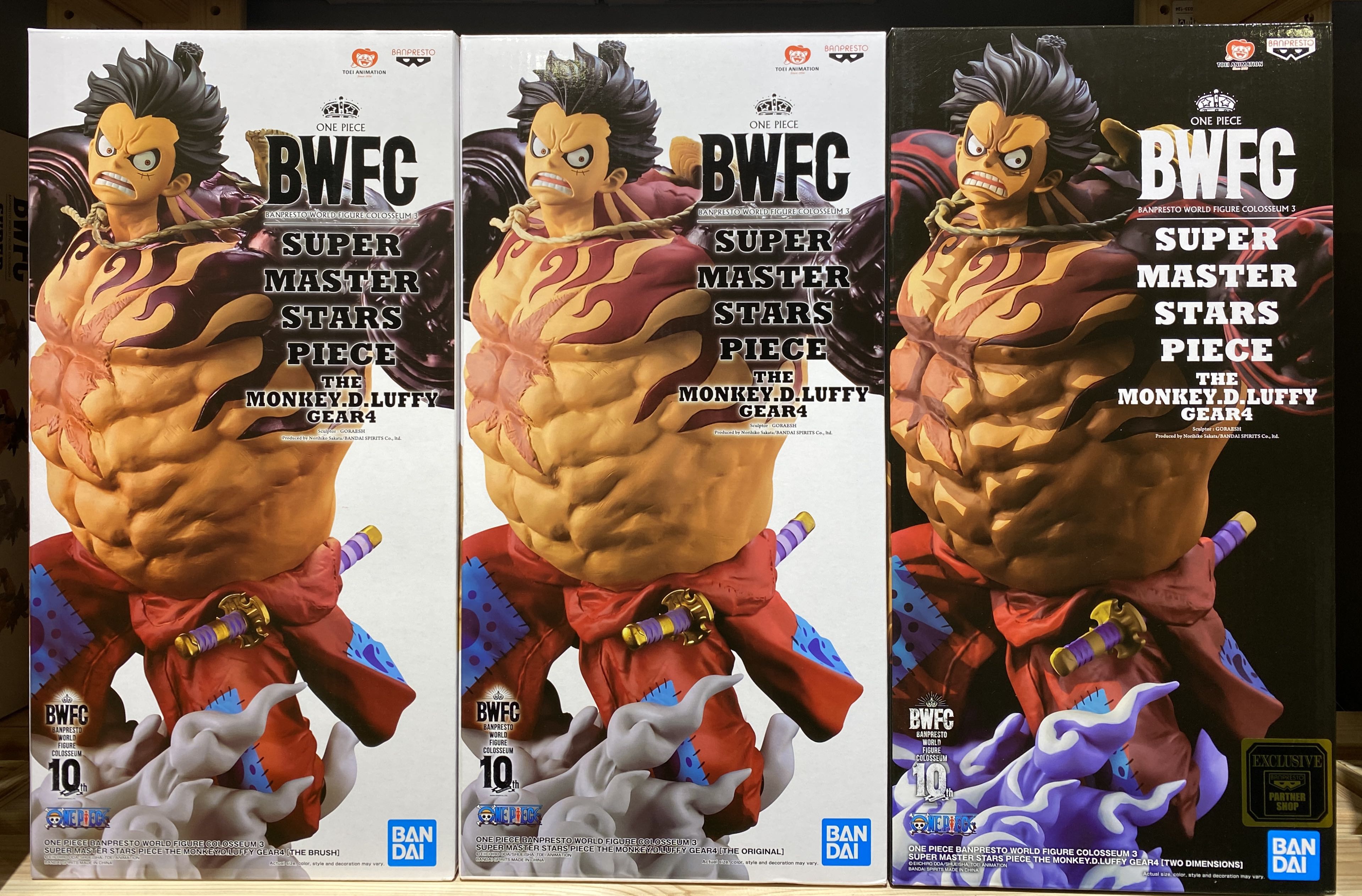 Banpresto One Piece Banpresto World Figure Colosseum 3 Super Master Stars  Piece The Monkey D. Luffy Gear4 The Original Figure red
