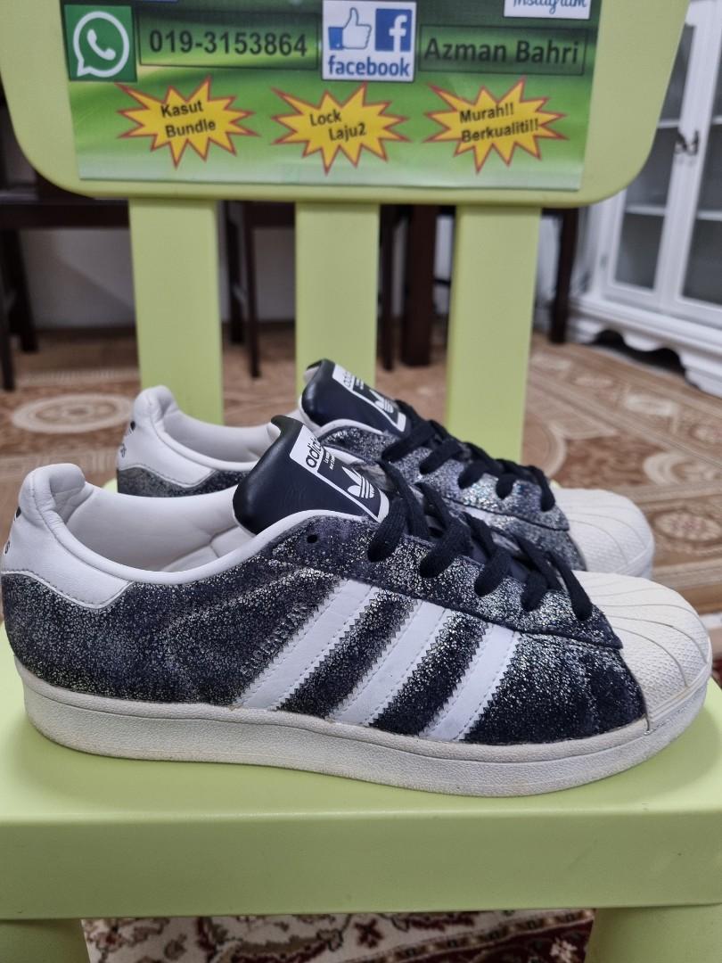 ORIGINAL Adidas Superstar Holographic Glitter 4.5uk Women s