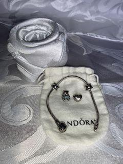 Pandora Bracelet and Charm SET***