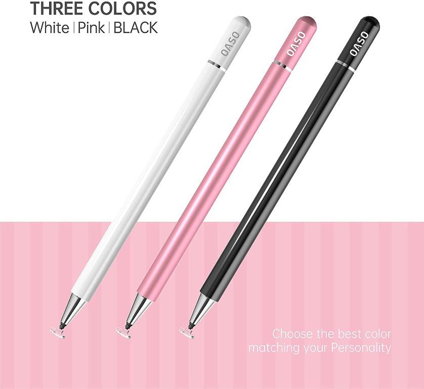 Pen for Samsung Tablet, Capacitive Disc Tip Stylus Pencil & Magnetic Cap  Compatible with Apple iPad pro/iPad 6/7/8th/iPhone, Samsung Galaxy Tab  A7/S7