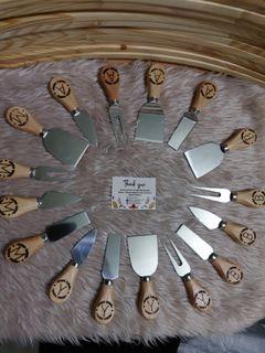 Personalized Cheese Knives with Laser Engrave