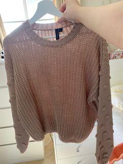Pink knit jumper