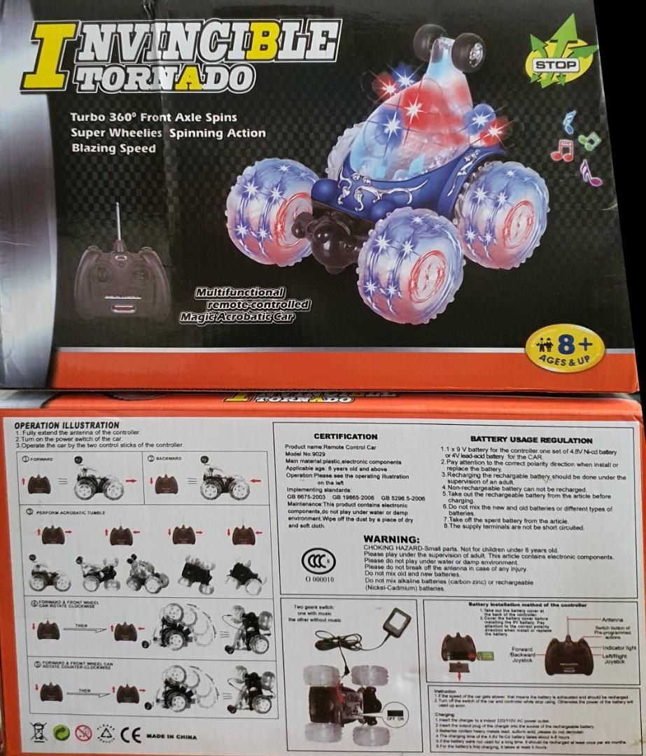 Turbo twister remote control car with lights and sound on sale