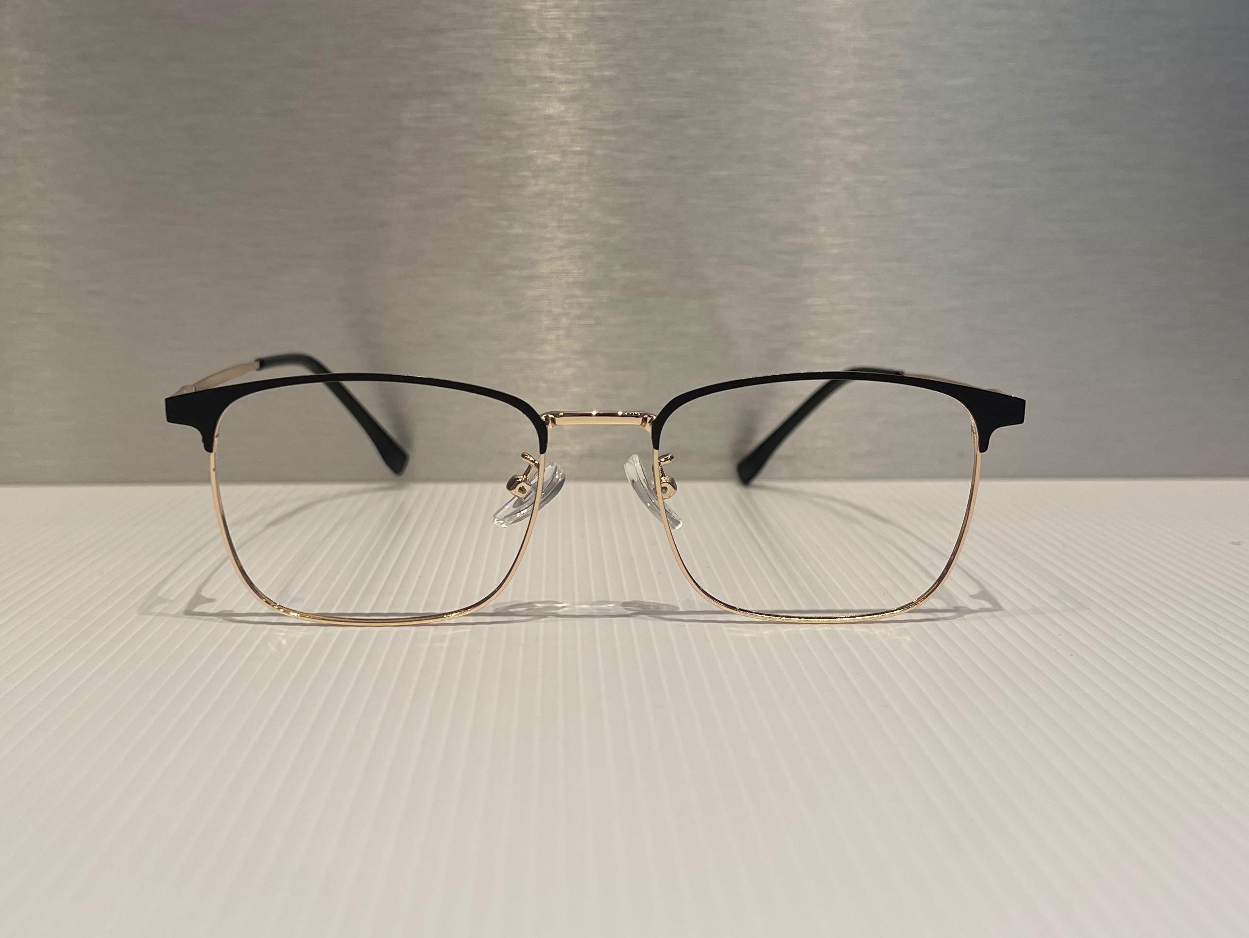 Premium titanium executive clubmaster glasses