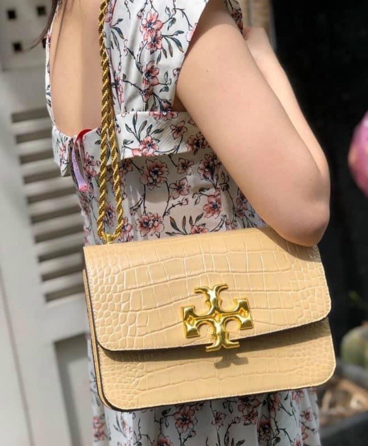 PREORDER TORY BURCH ELEANOR CROC EMBOSSED SHPULDER BAG, Women's Fashion,  Bags & Wallets, Shoulder Bags on Carousell