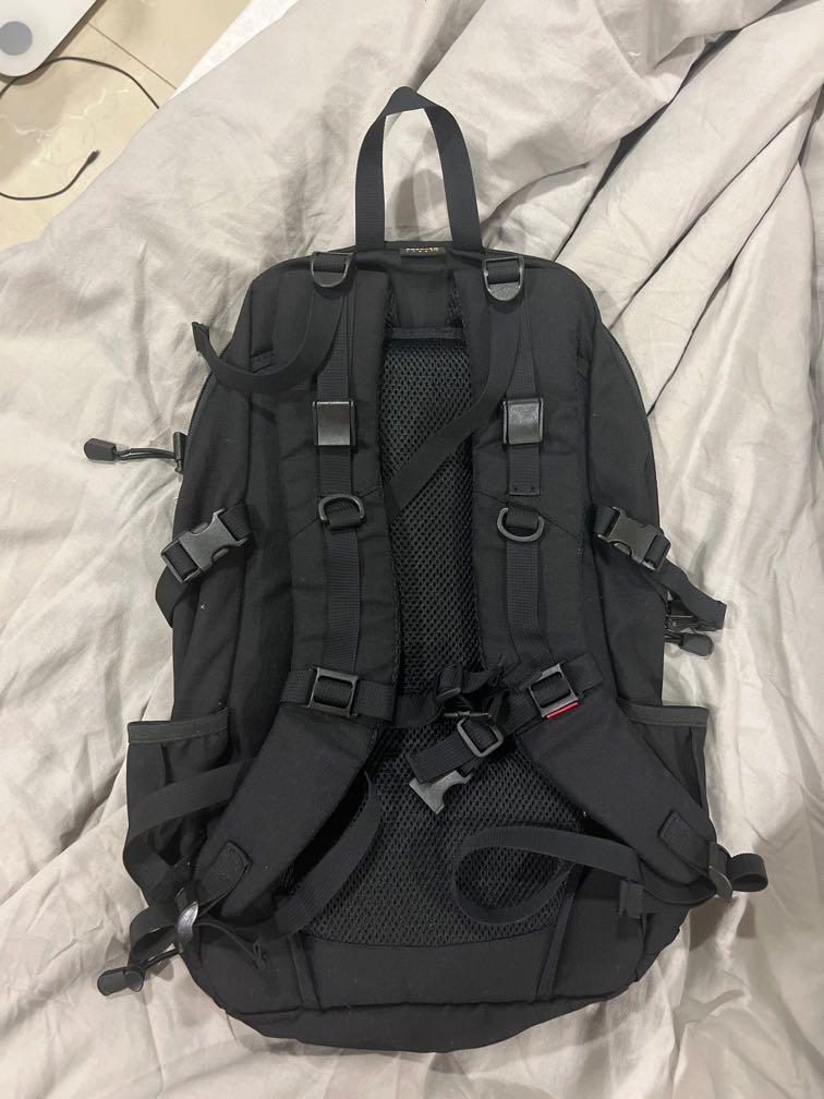 Red and white supreme backpack top
